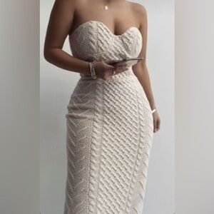 NWT Jluxlabel cable knit midi dress